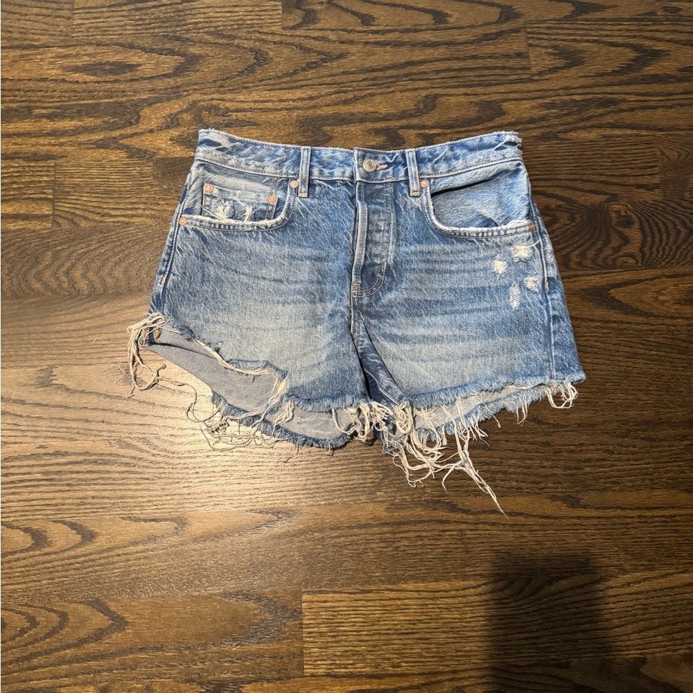 Distressed Denim Women Shorts